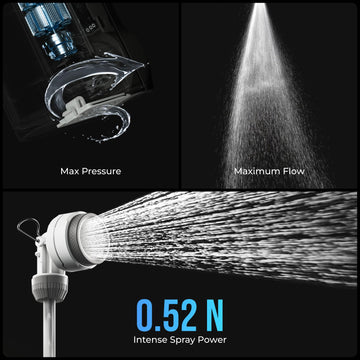 FLEXTAILGEAR 2.2m hose offers flexible reach for showers