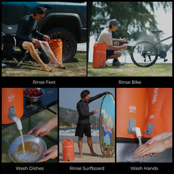 FLEXTAILGEAR beach or campsite rinse for pets and gear