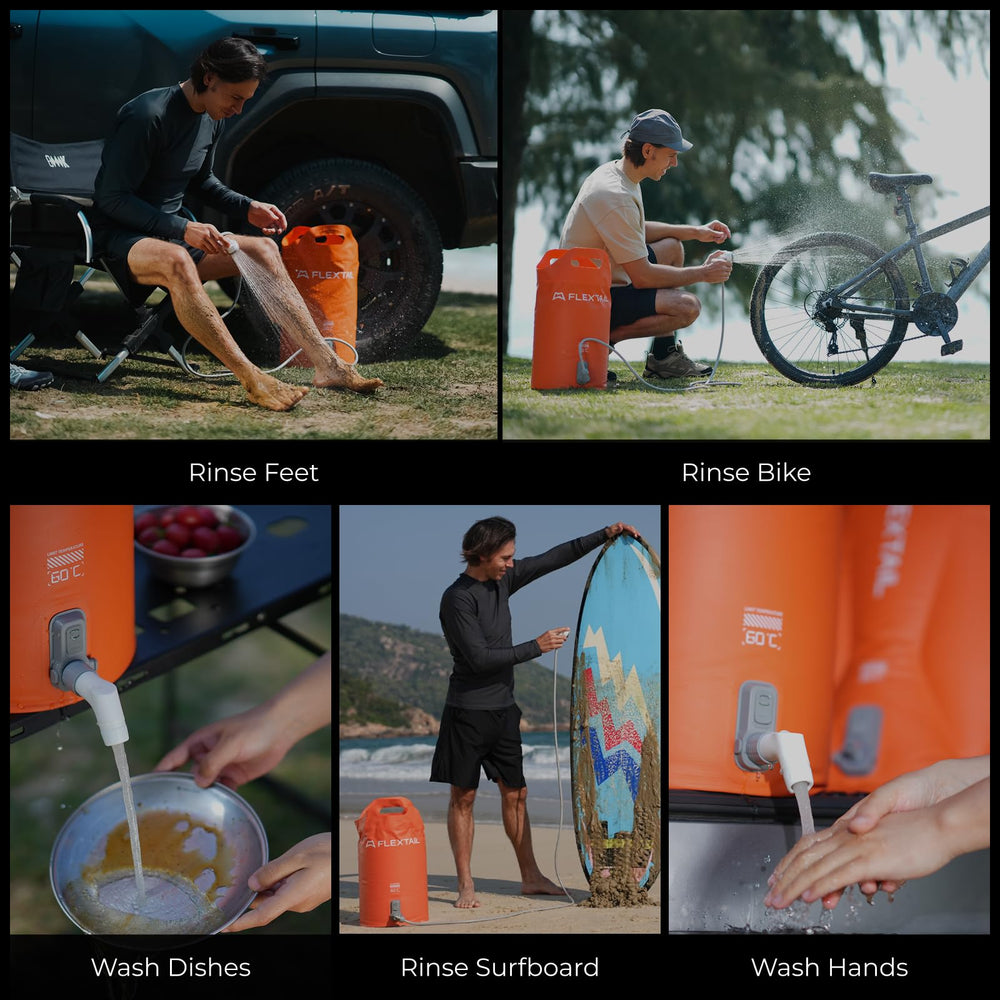 FLEXTAILGEAR beach or campsite rinse for pets and gear