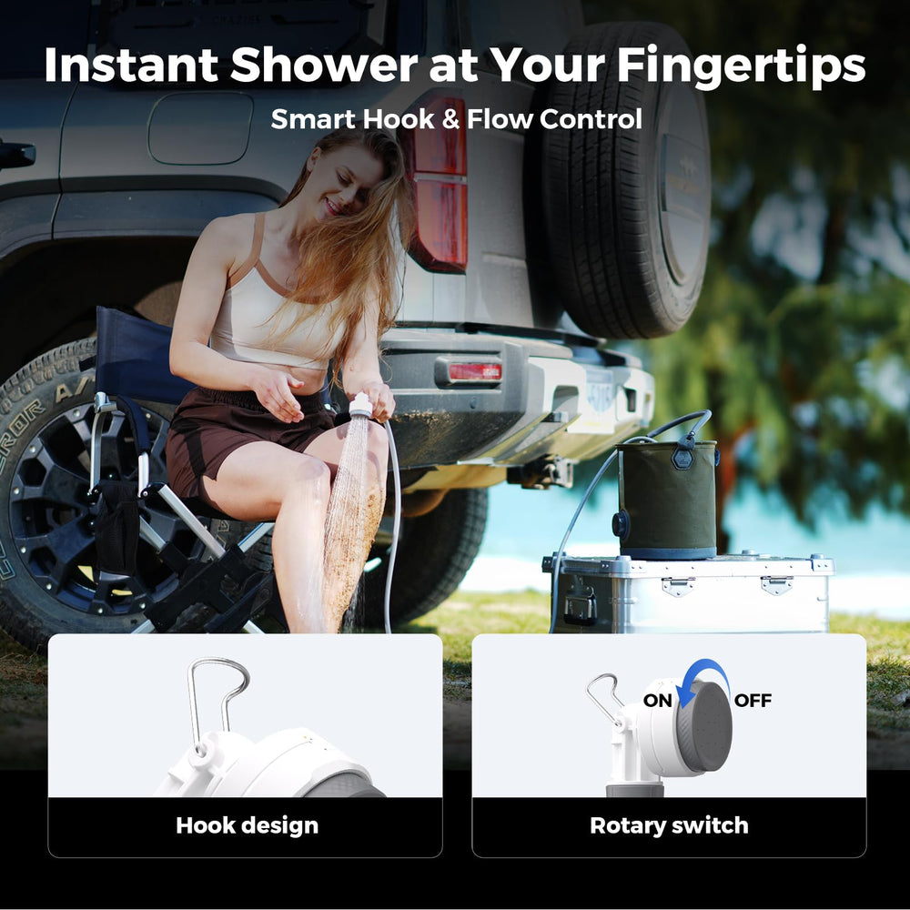 FLEXTAILGEAR Tiny Shower IPX7 waterproof design handles rain and splashes.