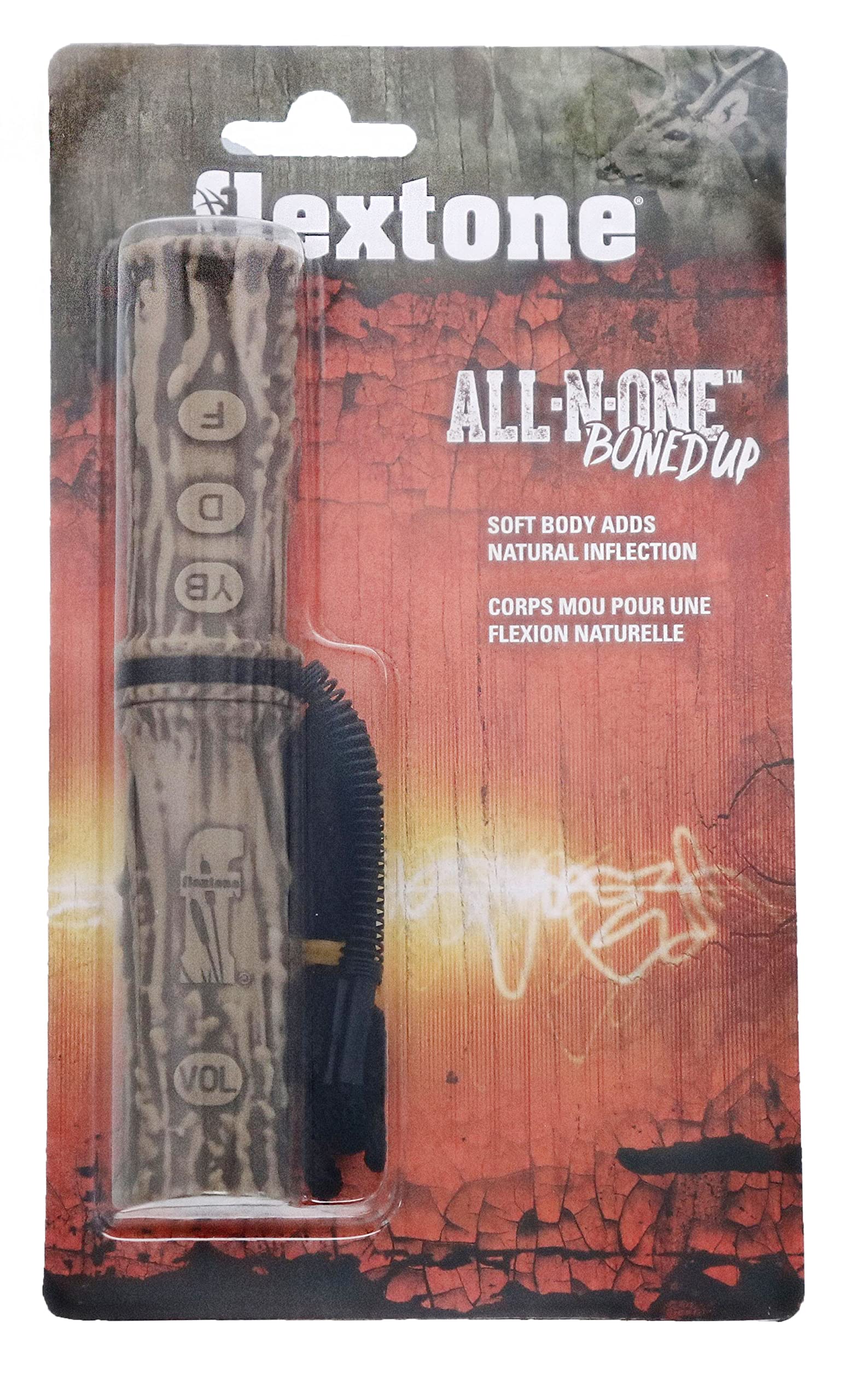 Flextone Boned Up deer call in use during hunt demonstrates realistic tone