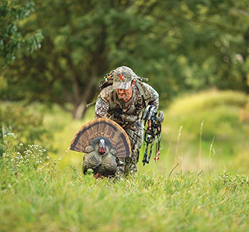 Flextone Thunder Creeper accepts real turkey fan for enhanced realism.