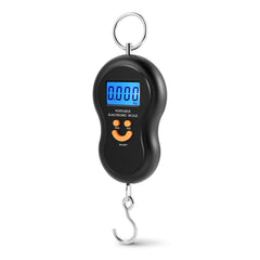 Flexzion luggage scale with 110lb/50kg capacity and backlit LCD