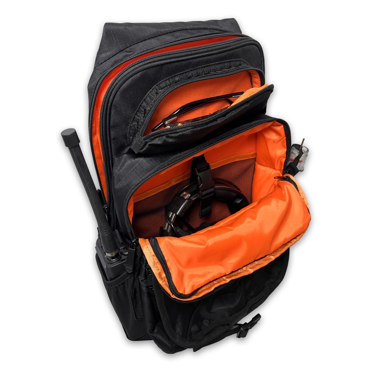 Flight Outfitters Thrust 2.0 Sling Pack side bottle holder for hydration on the go.
