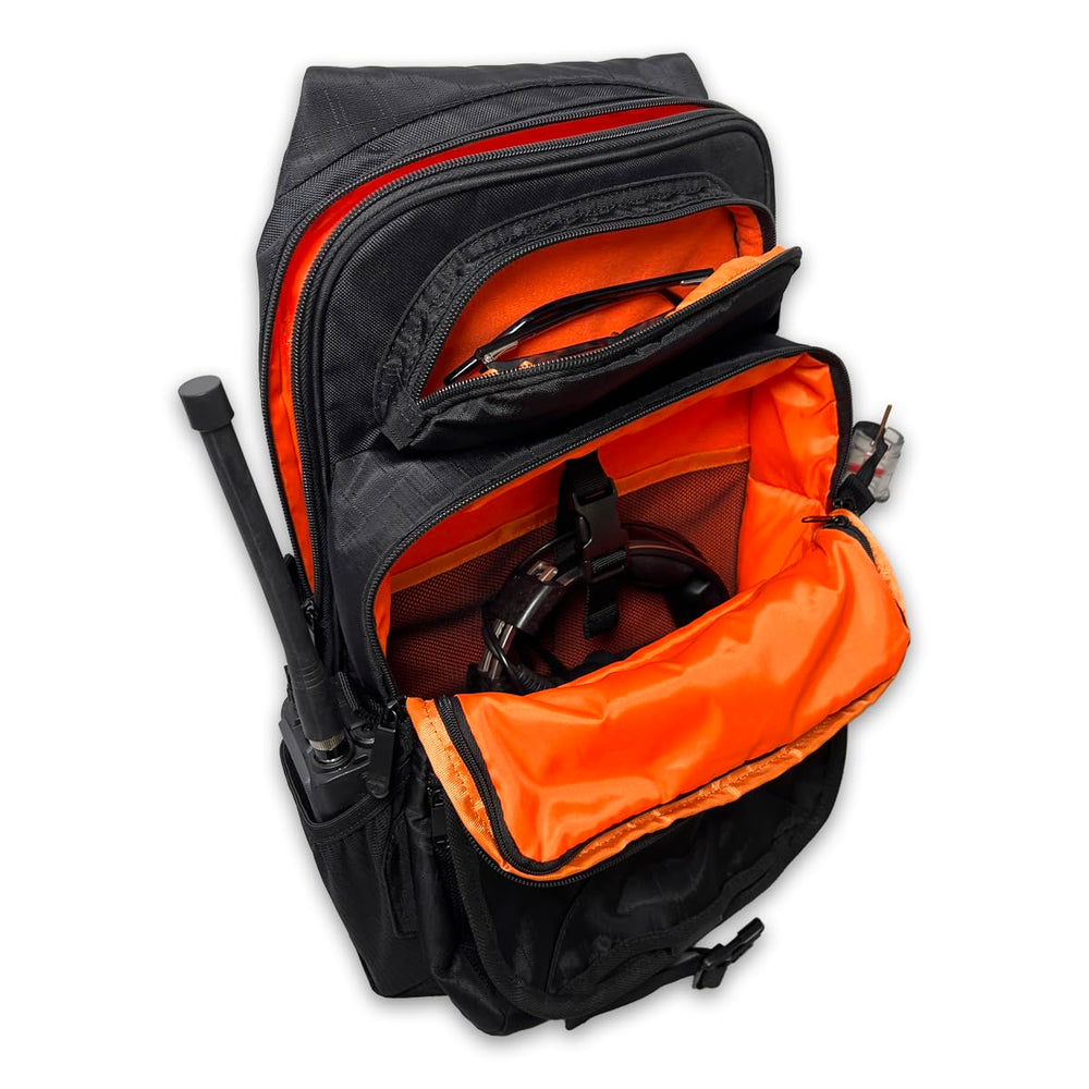 Flight Outfitters Thrust 2.0 Sling Pack side bottle holder for hydration on the go.