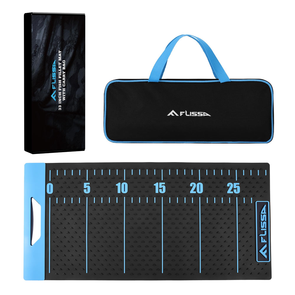 FLISSA 33-inch non-slip fish fillet mat on kitchen counter