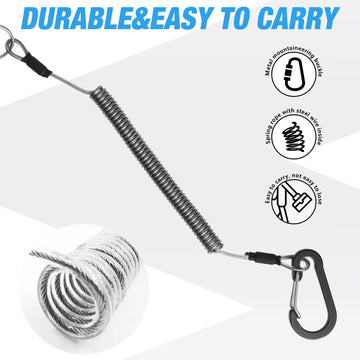 Includes carabiner and rope for everyday carry