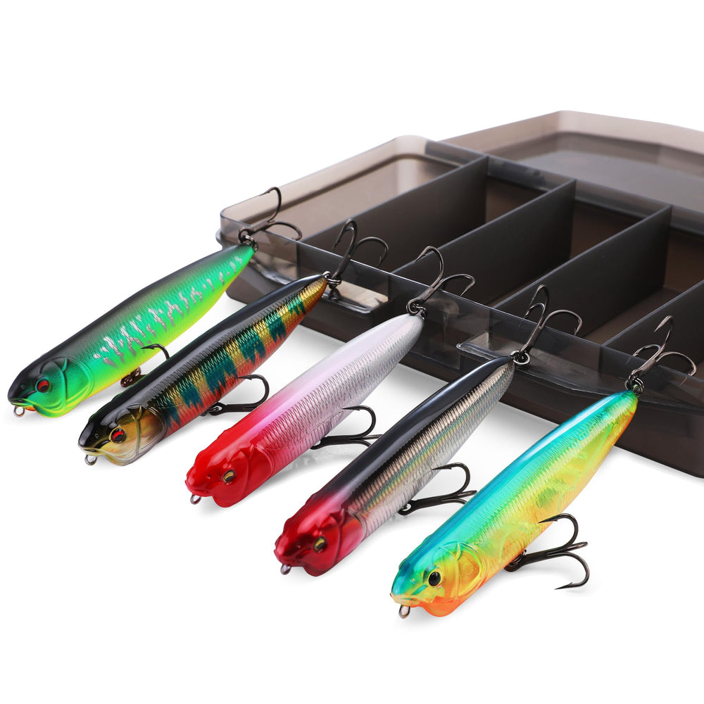 FLISSA top water lure - lure 8 in all-black color