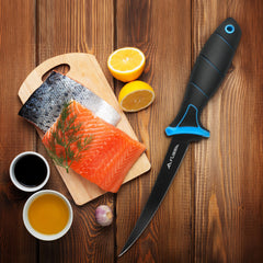 Close-up of 6-inch razor-sharp blade edge