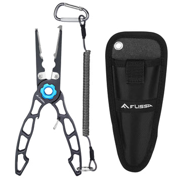 FLISSA 7.5-inch lightweight fishing pliers with titanium jaws