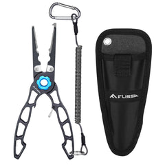 FLISSA 7.5-inch lightweight fishing pliers with titanium jaws
