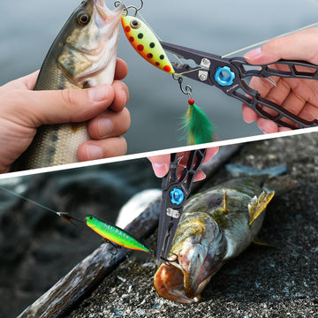 Titanium alloy fishing pliers demonstrating durability