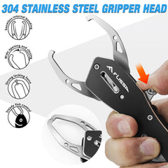 High-strength aluminum handle of FLISSA 7in fish gripper