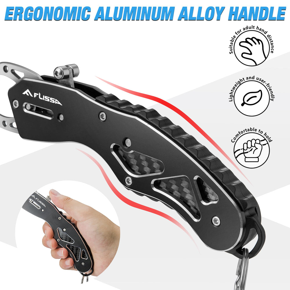 Lightweight design: FLISSA fish gripper weighs 0.29 pounds