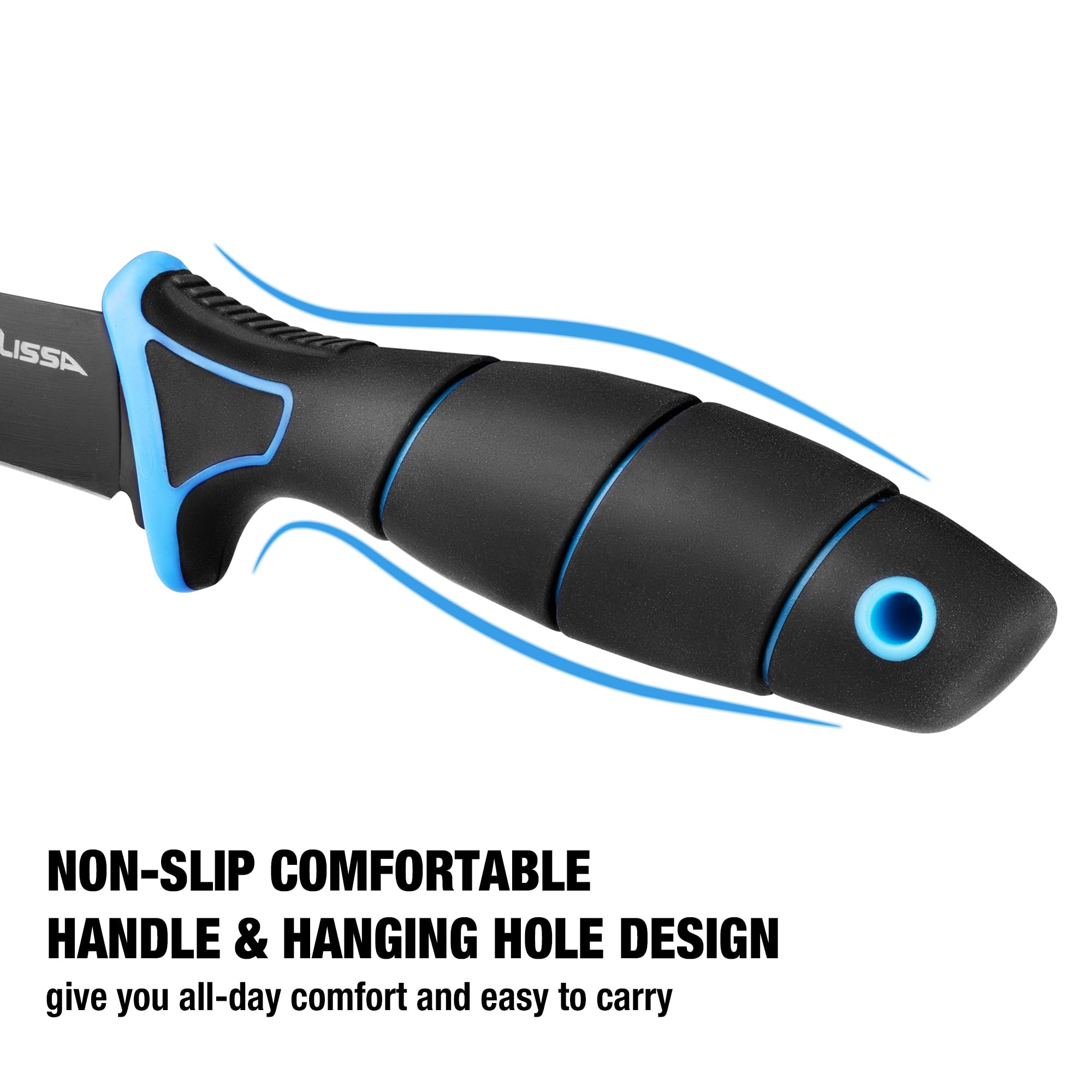 Belt clip on fillet knife for secure carry