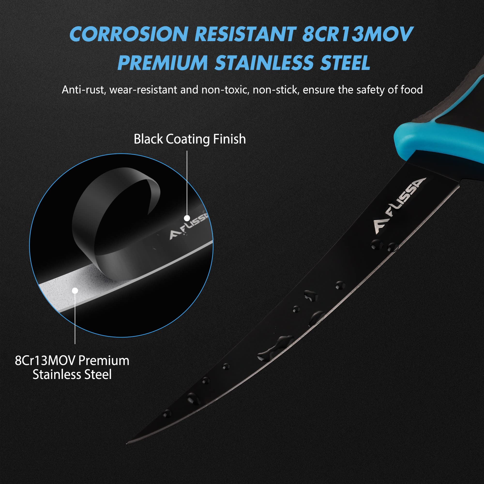 Multi-use knife for fishing, camping, hunting, kitchen