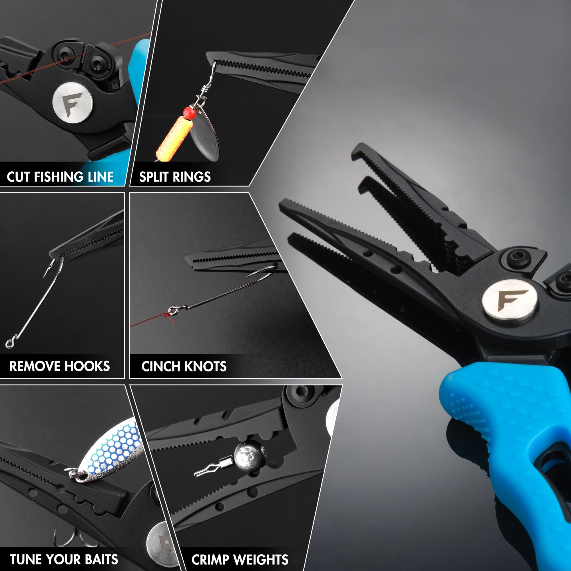 Hook remover, line cutter, and weights crimper in one tool