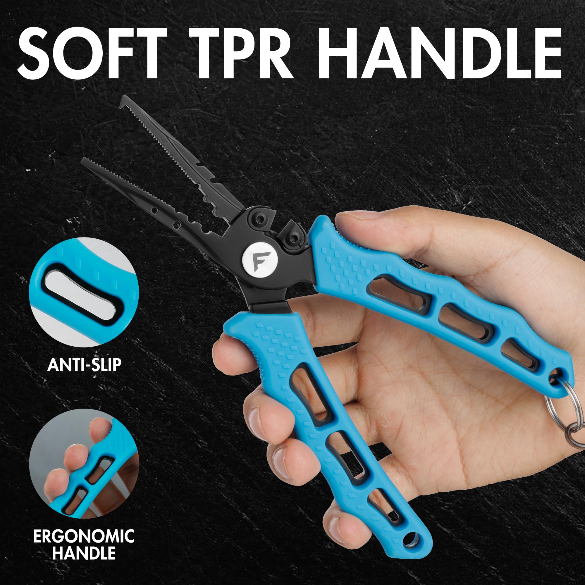 Corded lanyard to prevent losing pliers overboard