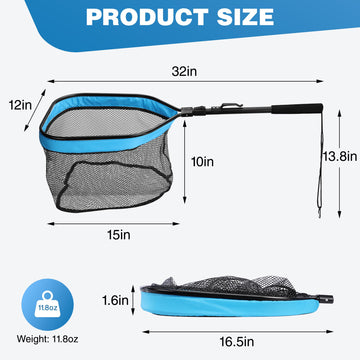 Folded profile of FLISSA net for compact storage