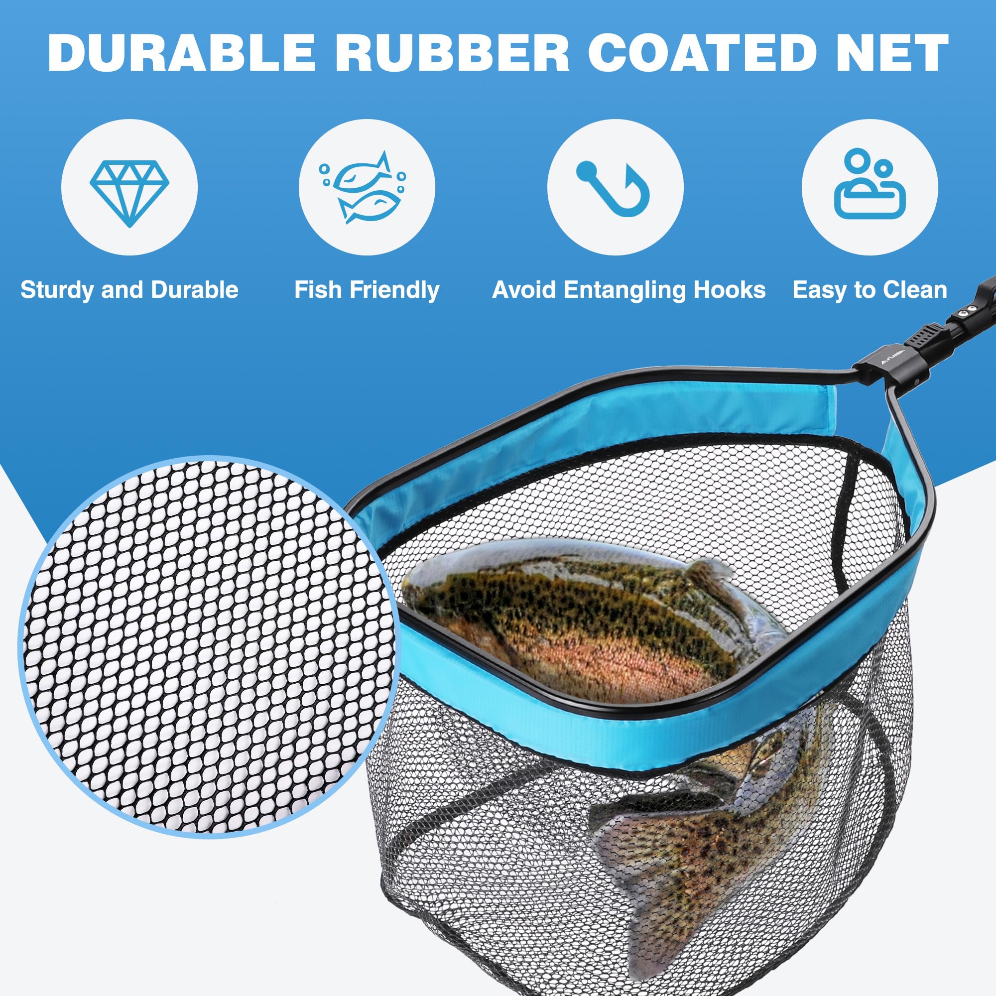 Reinforced handle with non-slip EVA foam grip