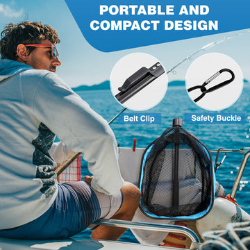 Safety buckle and belt clip for easy carrying