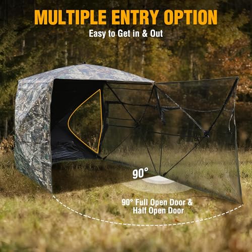 FLISSA hunting blind 270-degree visibility keeps you hidden while offering outward view