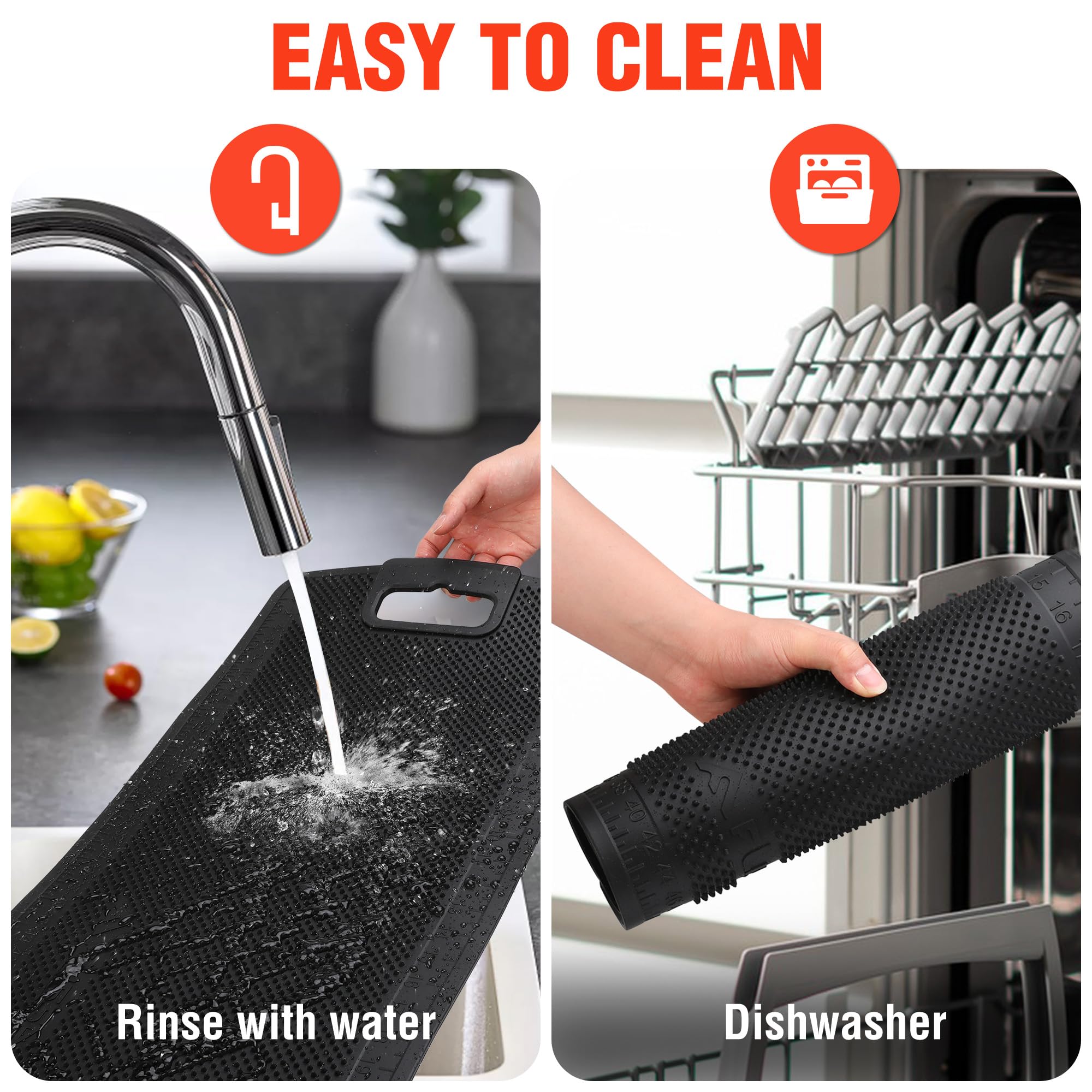 Versatile usage of FLISSA mat in kitchen, boat, and camping