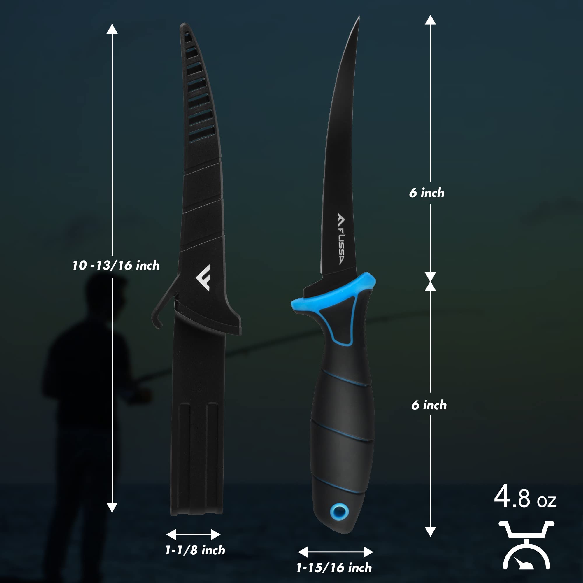8Cr13MoV stainless steel blade detail