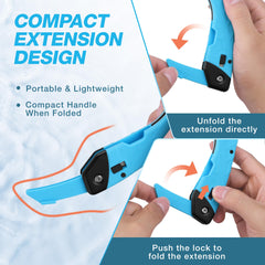 Non-slip PP handle with TPR coating