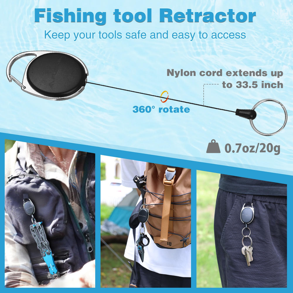FLISSA lightweight mini pliers beside lure enabling one-handed use.