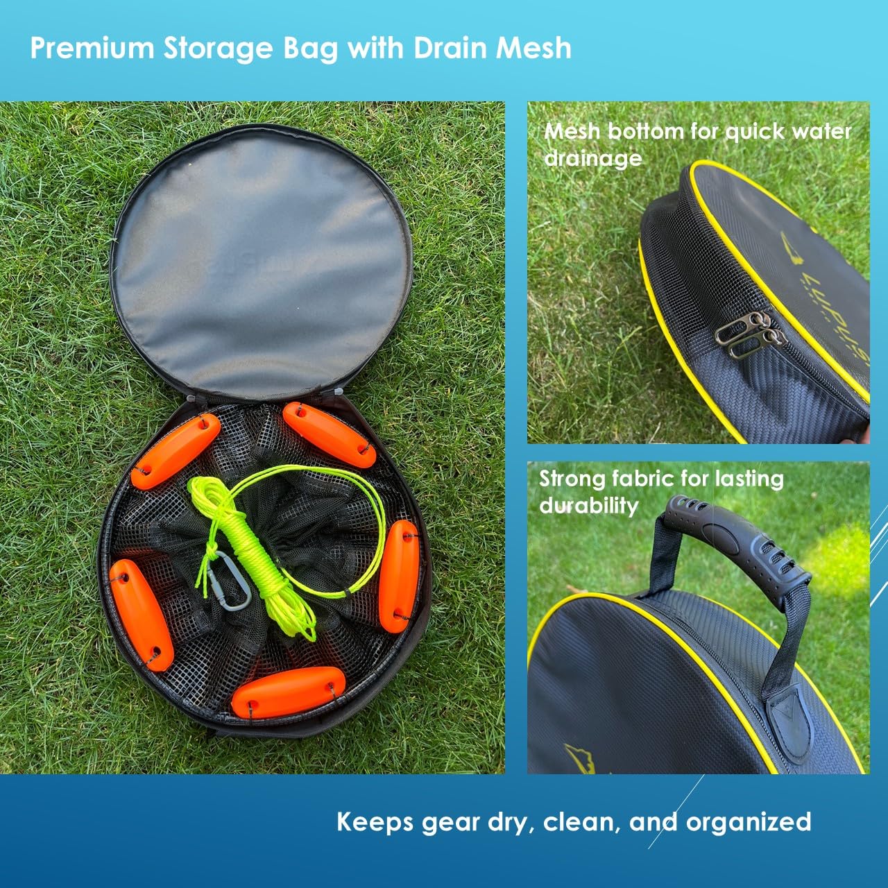 Heavy-duty corrosion-resistant mesh for saltwater and freshwater