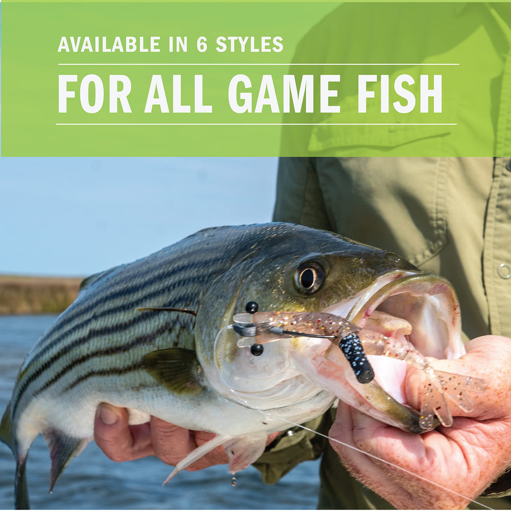 Floatzilla Watermelon Craw Head in action boosts lure visibility in water.