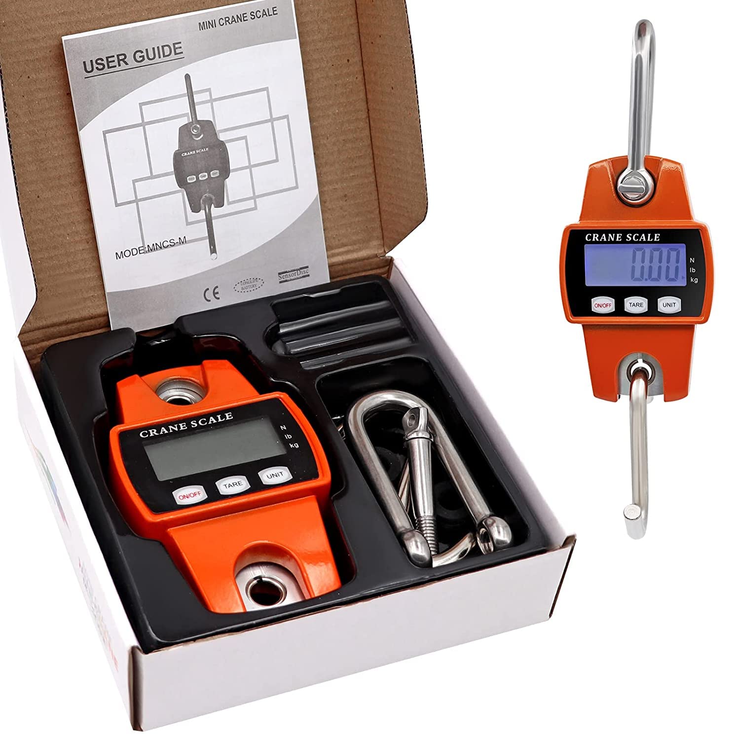 Scale in outdoor setting for farming or hunting use