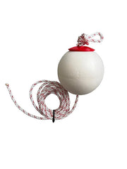 Florida Trophy Fishing 6-inch PVC buoy for trap marking with 15 ft sinking rope; includes stopper and ready-to-use system
