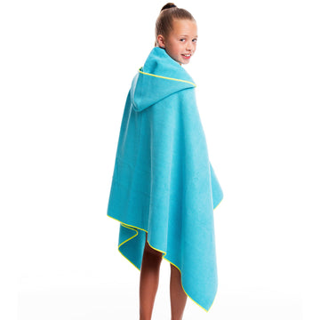 Flow Swim Gear quick-dry towel blue in use after swim session