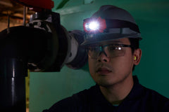 Fluke HL-200 EX headlamp with angle-adjustable beam for precise lighting in hazardous environments