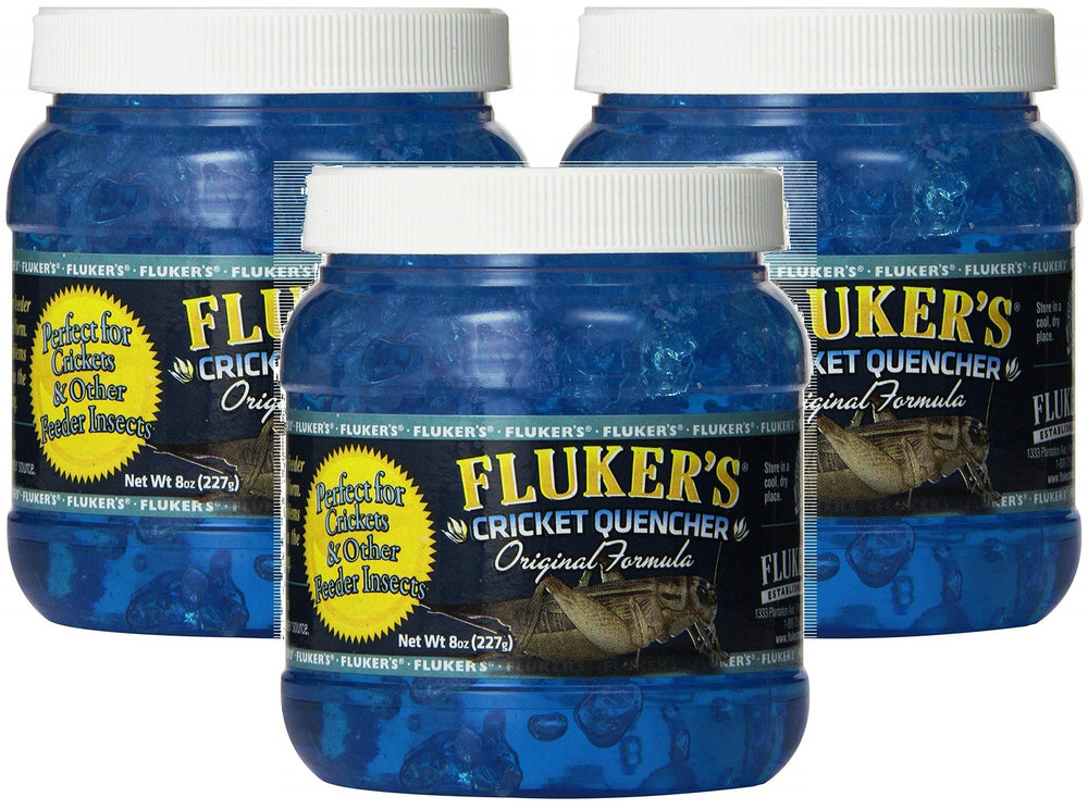 Fluker's Cricket Quencher Original Formula bottle for hydrating feeder crickets.