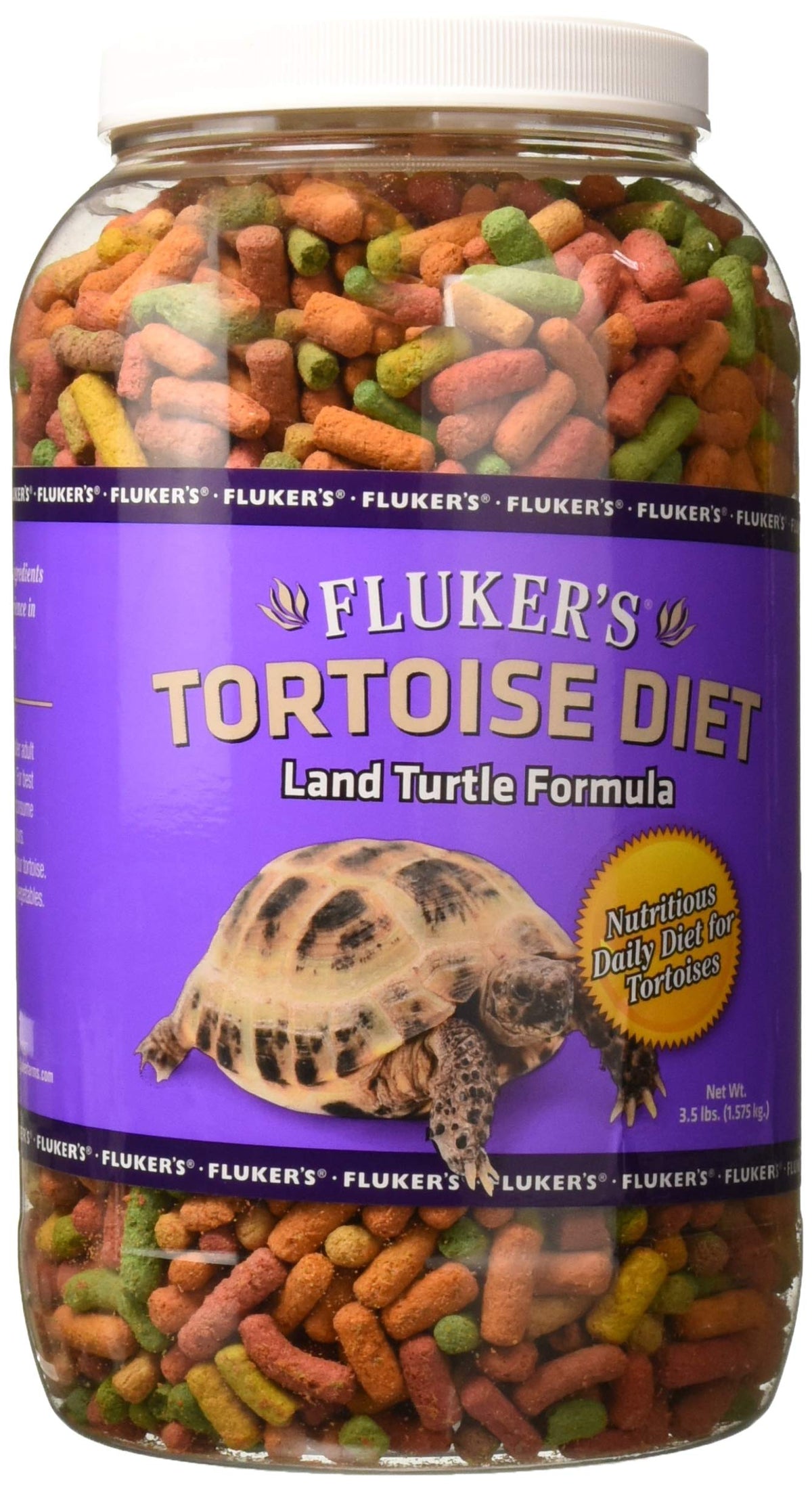 Fluker's Tortoise Diet pellets in a bowl for easy serving and balanced nutrition.