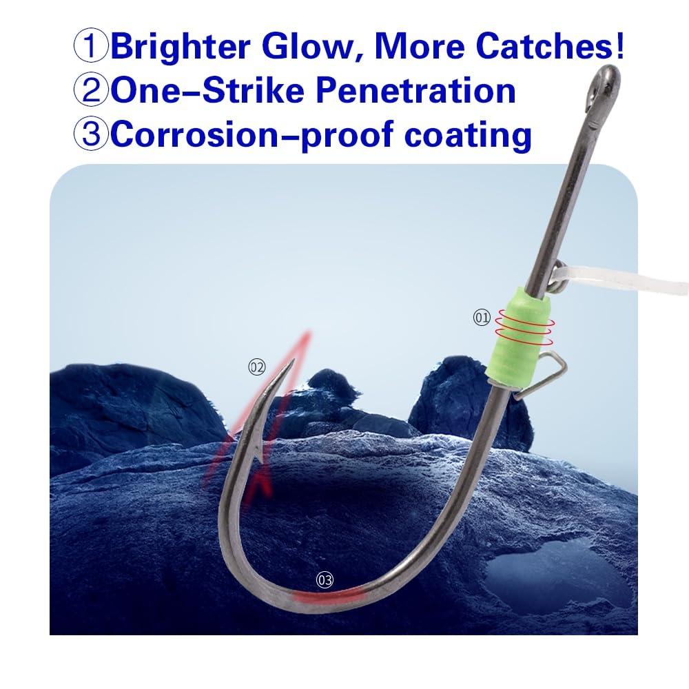 Luminescent shank attracts fish in low light