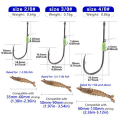 Hook with fluorescent shank and tight rotation