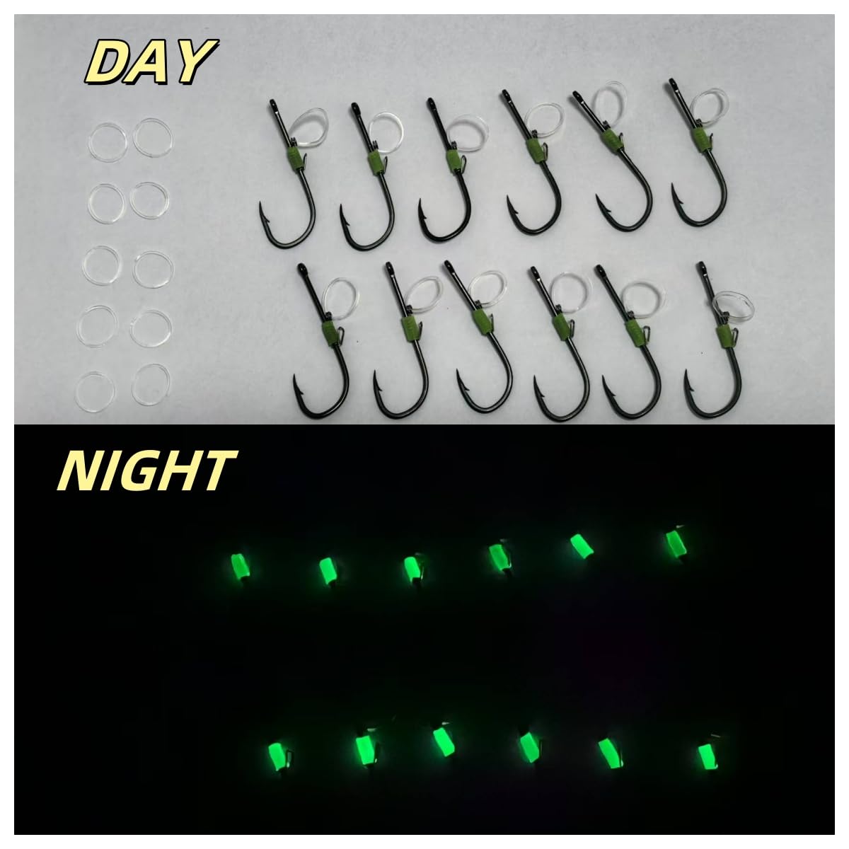 Enlarged rubber ring for easy bait hanging