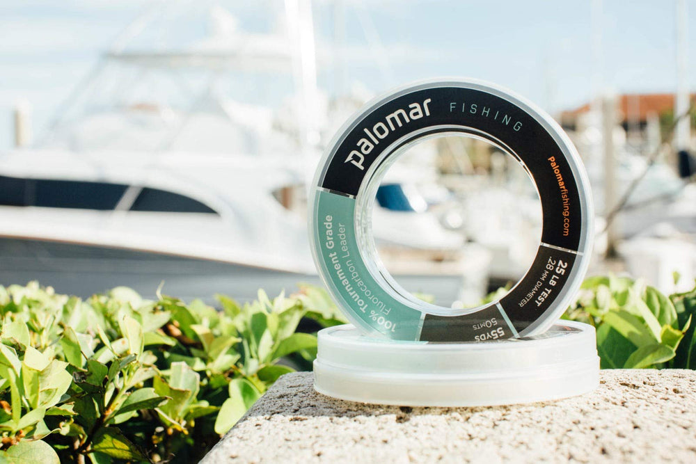 Tournament-grade fluorocarbon leader on spool