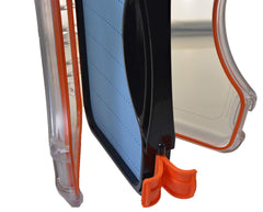 Durable ABS plastic construction of the waterproof fly box