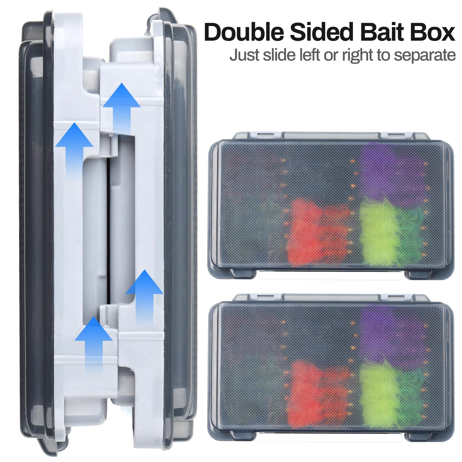Dual removable fly boxes for organized storage