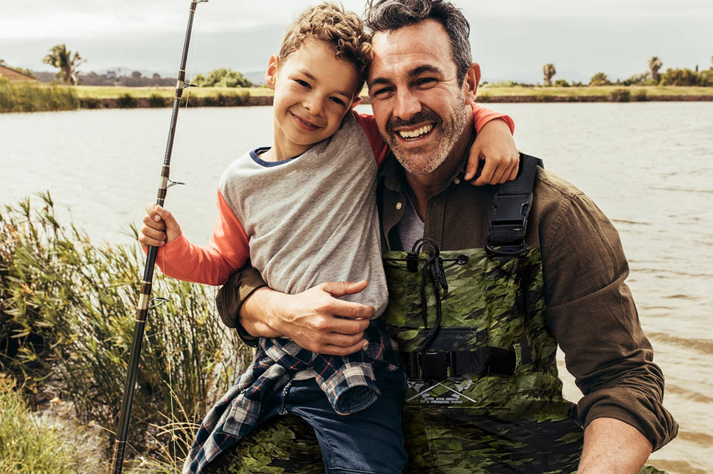 Fly Fishing Hero waders front pocket keeps gear dry and accessible.