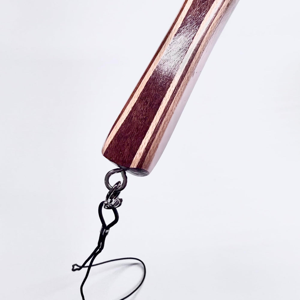 Angler holding the landing net on a river