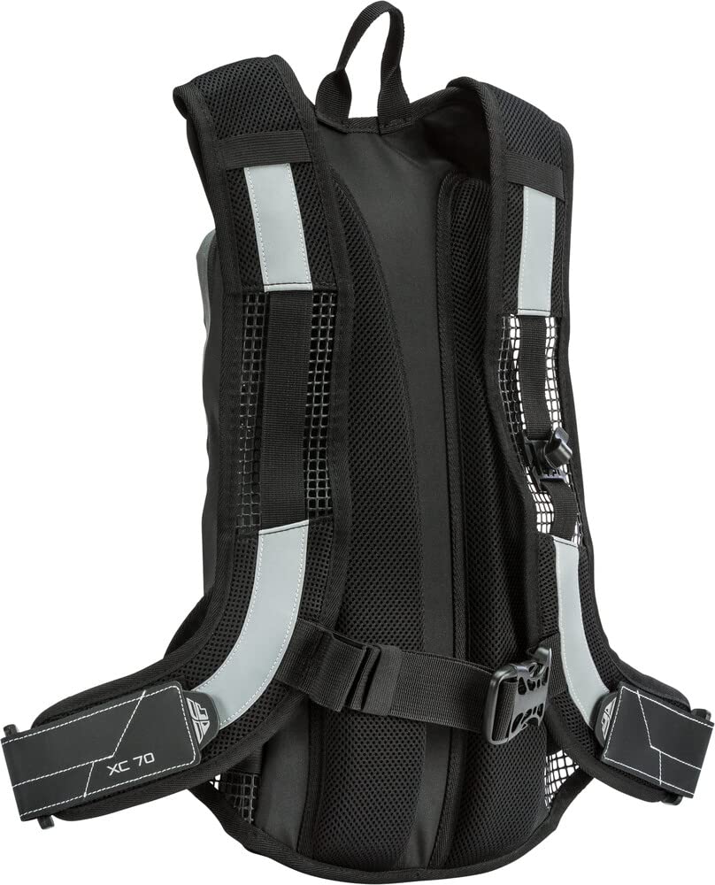 Fly Racing XC70 Hydro Pack with quick-disconnect tube for easy hydration on trail