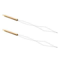 Fly Tying Bobbin Threader on table setup highlights compact design for easy access