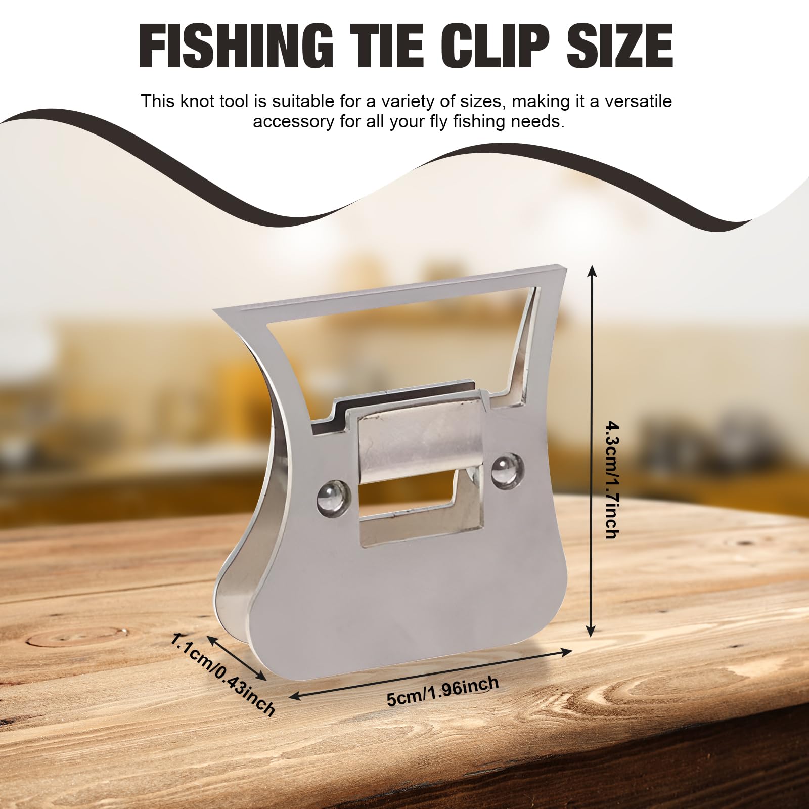 Compact hackle clamp dimensions 5cm by 4.35cm