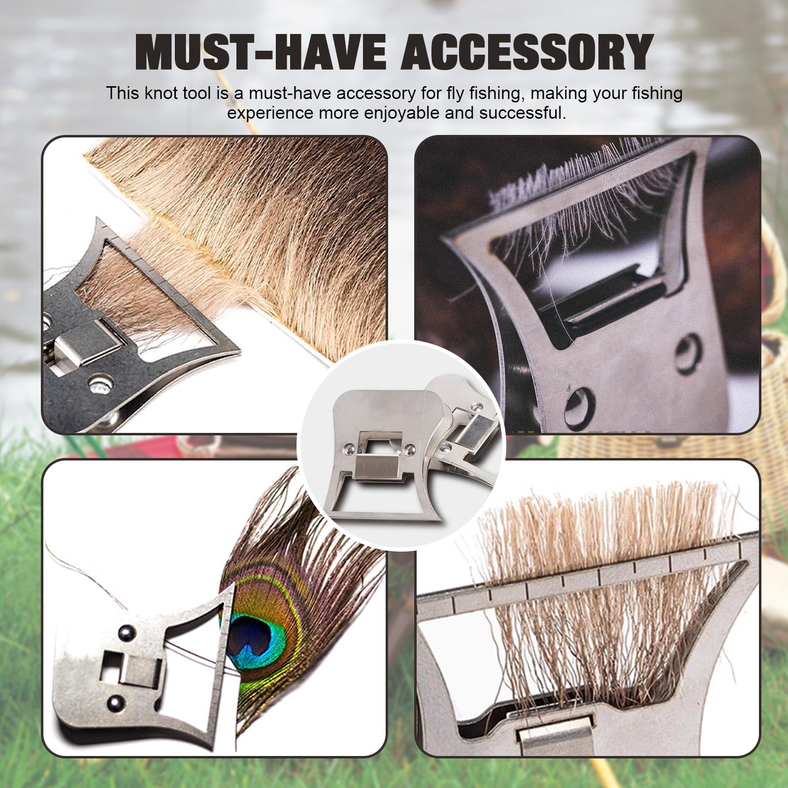 Feather pliers accessory for lure making and fly tying